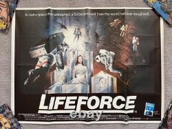 Lifeforce, Affiche de film Quad du Royaume-Uni de 1985, science-fiction horreur