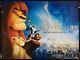 Lion King Original Quad Sheet Affiche De Cinéma Walt Disney 3d Re-release 2011