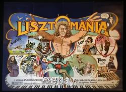 Lisztomania Affiche de Film Original Quad Roger Daltry Ken Russell Ringo Starr 1975