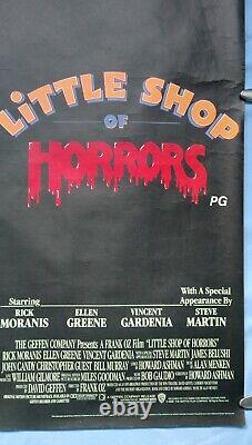 Little Shop Of Horrors (1986) Rare Affiche Originale De Cinéma Quad Du Royaume-uni Rolled