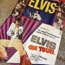 Live /elvis On Tour 1970's Rare Original Film Britannique Posters Quad Elvis Presley