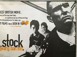 Lock Stock Et Deux Barils Fumeurs Affiche Originale Du Film Quad 1998 Vinnie Jones