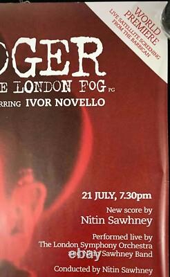 Lodger ORIGINAL Affiche Quad de film de cinéma Alfred Hitchcock BFI RR