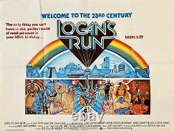 Logan’s Run Original Movie Quad Poster 1976 Michael York Jenny Agutter