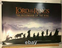 Lord Of The Rings Fellowship Of The Ring #2 Affiche De Promo Originale British Quad