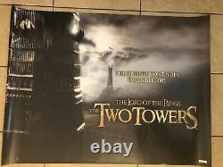 Lord Of The Rings The Two Towers Original Uk Movie 2 Quad Set (2002)