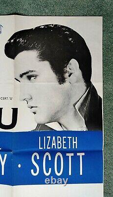 Loving You (1957) Poster De Cinéma Quad Britannique Original Elvis Presley Très Rare