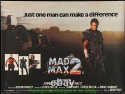 MAD MAX 2 AFFICHE DE FILM V. Fine British Quad 30x40 LE GUERRIER DE LA ROUTE MEL GIBSON