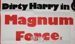 MAGNUM FORCE (1973, RR années 1970) rare affiche originale britannique QUAD Clint Eastwood