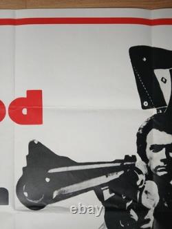 MAGNUM FORCE (1973, RR années 1970) rare affiche originale britannique QUAD Clint Eastwood