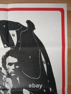MAGNUM FORCE (1973, RR années 1970) rare affiche originale britannique QUAD Clint Eastwood