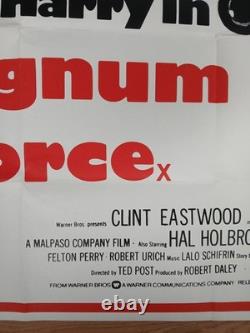 MAGNUM FORCE (1973, RR années 1970) rare affiche originale britannique QUAD Clint Eastwood