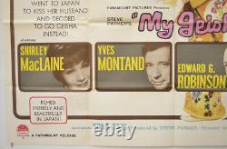 MA GEISHA (1961) Affiche de film Quad originale Shirley MacLaine, Jack Cardiff
