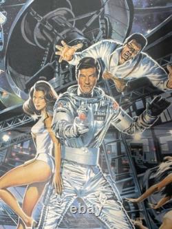 MOONRAKER Affiche de Film Originale de 1ère Sortie JAMES BOND Vintage 1979 UKQuad