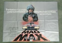 Mad Max (1979) Affiche Originale Du Quad Britannique Mel Gibson Road Warrior