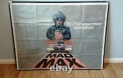 Mad Max (1979) Affiche Originale Du Quad Britannique Mel Gibson Road Warrior