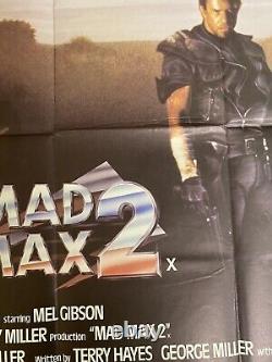 Mad Max 2 Affiche de cinéma originale rare au format UK Quad