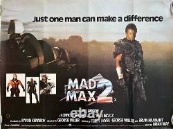Mad Max 2 : Le Guerrier de la Route Affiche Quad Originale 1981 Mel Gibson Bruce Spence