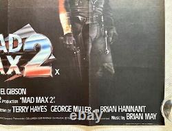 Mad Max 2 : Le Guerrier de la Route Affiche Quad Originale 1981 Mel Gibson Bruce Spence