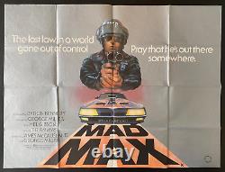 Mad Max Affiche Quad Originale du Royaume-Uni