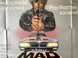 Mad Max Affiche Quad Originale du Royaume-Uni