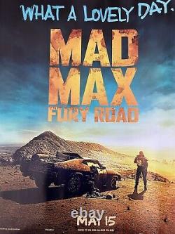 Mad Max Fury Road (2015), Affiche de film Original British Quad