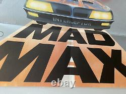 Mad Max Original Royaume-uni Britannique Quad Film Poster 1980 Mel Gibson