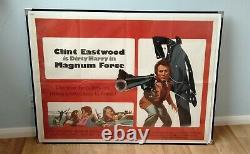 Magnum Force (1973) Affiche Originale Du Quadruple Film Britannique Clint Eastwood David Soul