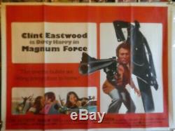 Magnum Force Originale Film Quad 1973 Affiche De Film De Clint Eastwood V Bonne