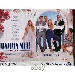 Mamma Mia The Movie (abba) Énorme Affiche De Film Signée Sur Carte, Londres En Première 2008