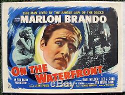 Marlon Brando Sur Le Bord De L'eau Britannique Affiche Quad Condition Vf