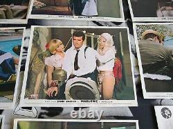 Marlowe James Garner 1969 Royaume-uni Film Quad Poster 30x40 + Lobby Cards Ex