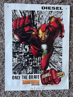 Marvel Avengers X Diesel Seulement Les Braves Affiches Rares Iron Man/Captain America