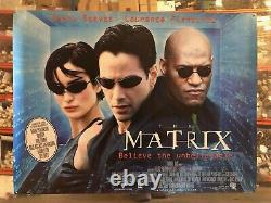 Matrix, Affiche De Cinéma British Quad 1999