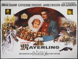 Mayerling Affiche Originale Quad Film Cinéma Omar Sharif Catherine Deneuve