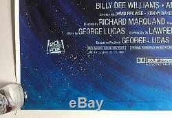 Meilleur Sur Ebay! Star Wars Retour De La Jedi 1983 Britannique Quad Film Poster Roulé