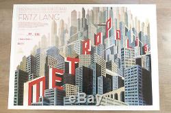 Metropolis Original Britannique Quad Ultimate Art Deco Affiche De Cinéma Boris Bilinsky