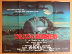 Mort et Enterré Affiche Quad Originale de Cinéma Horreur