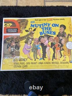 Mutinerie dans les bus Affiche originale Quad du film Reg Barney 72