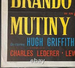 Mutinerie sur le Bounty - Affiche de film originale Quad Marlon Brando Trevor Howard 1962