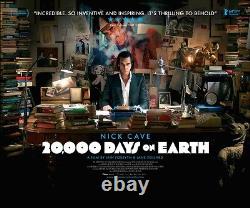 Nick Cave 20 000 jours sur Terre Affiche de documentaire de film Quad UK