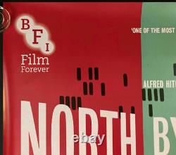 Nord-Nord-Ouest Affiche de film originale Quad Hitchcock BFI 2017 RR