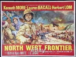 North West Frontier Original Quad Affiche De Cinéma Lauren Bacall Kenneth Plus 1959