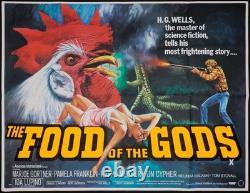 Nourriture des Dieux - Affiche de Film Originale Quad du Cinéma Bert I Gordon Tom Chantrell
