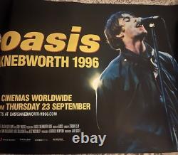 Oasis en direct à Knebworth Affiche de film originale Quad Projection cinématographique anniversaire
