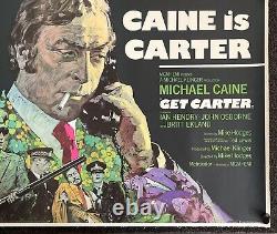 Obtiens Carter, Affiche UK Quad 1971 (doublée de lin)