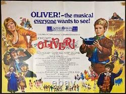 Oliver! Affiche originale du cinéma Quad Carol Reed Mark Lester Ron Moody 1968