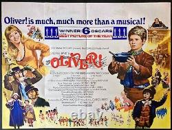 Oliver ! Affiche originale du cinéma Quad Carol Reed Mark Lester Ron Moody 1968