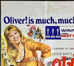 Oliver ! Affiche originale du cinéma Quad Carol Reed Mark Lester Ron Moody 1968