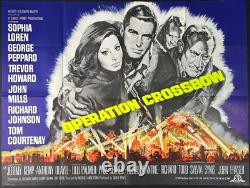 Opération Crossbow Affiche de Film Quad Originale Sophia Loren 1965